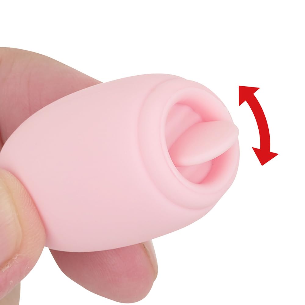 Andre Shop Sexy Lunch Box Rotor Licking Tongue Suction Sucking Double Stimulation 12 Actions X 2 USB Rechargeable 2in1 Portable (Pink)