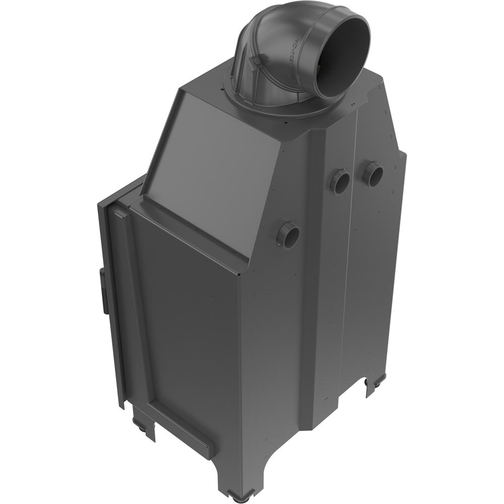 Steel fireplace KRATKI MBZ 13 kW Ø 200 self closing door