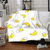 1pc Cute Banana Design Blanket Warm, Cozy, And Soft, Suitable for Sofas, Beds, Cars, And Office Use.Perfect for Camping And Travel, Making It a Great