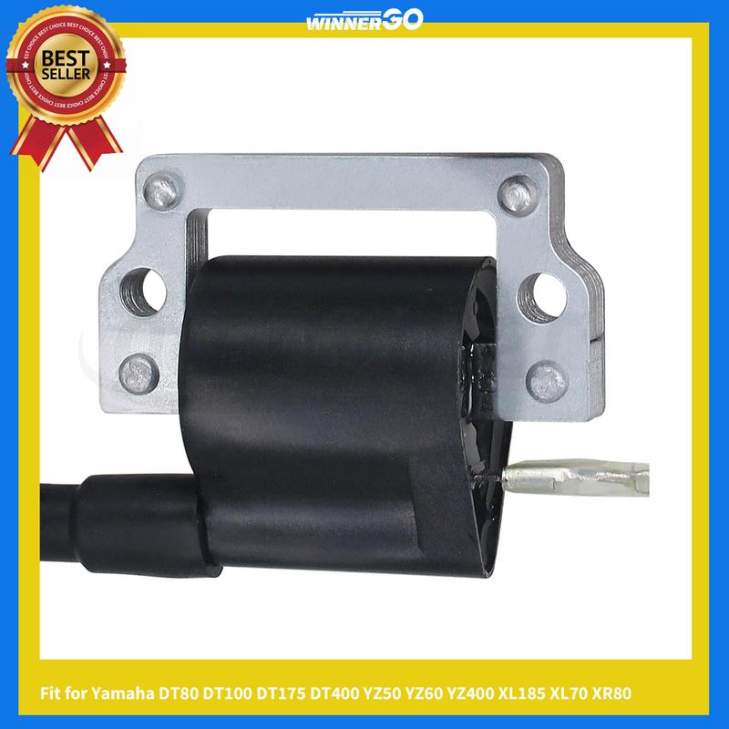 Zündspulen-Baugruppe mit Stecker Aftermarket-Teile Passend für Yamaha DT80 DT100 DT175 DT400 YZ50 YZ60 YZ400 XL185 XL70 XR80 Dirt Pit