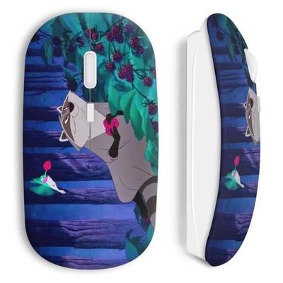 Souris Sans Fil - MANIACASE - Pocahontas Meeko - Couleur Bleu - Clé USB Wi-Fi Incluse - Compatible Mac Et PC