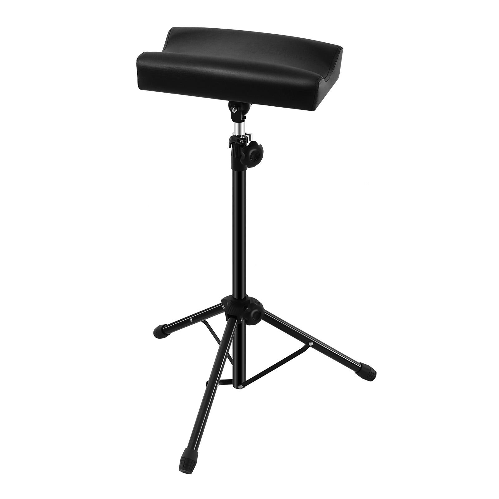 

Professional Adjustable Tattoo Armrest Stand, 360° Rotating Heavy Duty Tripod with PU Cushion for Tattoo Nail Spa Massage чёрный