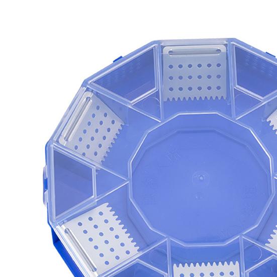 Cockroach Catcher Box 6 Entrance Single Layer PP Plastic Round Roach Trap Box for Kitchen