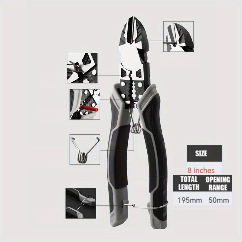 1Pc Universal Multifunctional Diagonal Pliers Needle Nose Pliers Hardware Tools Universal Wire Cutters Electrician Wire Pliers