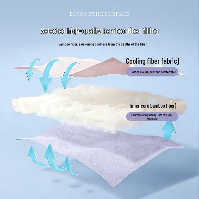 Bamboo Fiber Cooling Ice Silk Summer Quilt