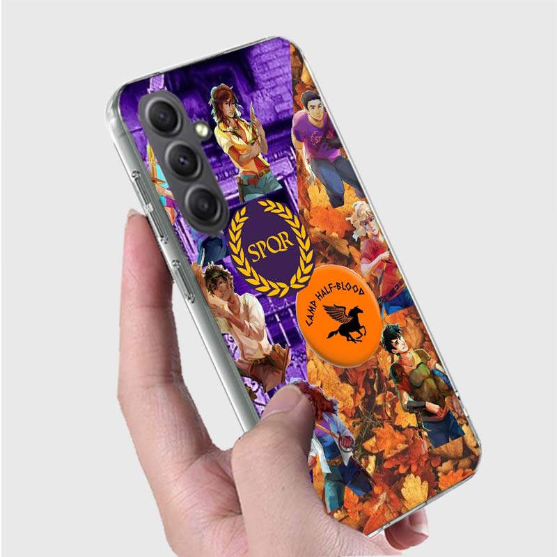 P-Percy J-Jackson Poseidon Camp Half-Blood Phone Case for Samsung A16 A26 A36 A56 A17 A37 A57 A07 A06 A02S A03 A04S A05S Galaxy