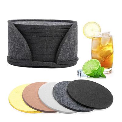 High Quality Felt Cloth Coasters Felt Coasters Set for Table Heat Insulation Anti Scalding Cup Drink Bottle Mats