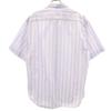 Armani Collezione Striped Pattern Short Sleeve Shirt XL Purple COLLEZIONI Men's Used