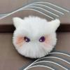 Shy Blush Cat Plush Doll Attractive Eyes Animal Plush Key Chain Blush Cat Plush Keychain  Children
