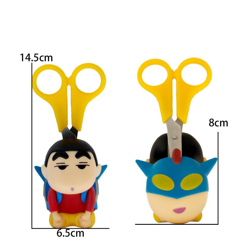 Crayon Shin-Chan Scissor Storage Cute Cartoon Originality Modeling Storage Ornament Office Desktop Ornament Student Gift