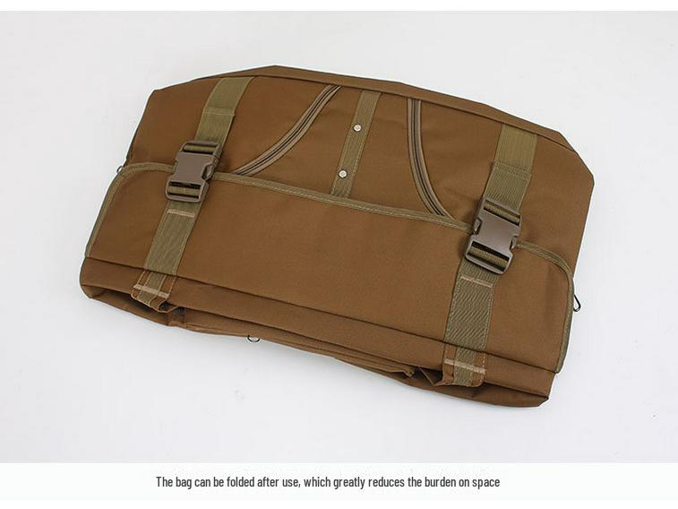Grand sac de voyage en toile imperméable pour homme – Style militaire, portable pour une utilisation longue distance en extérieur