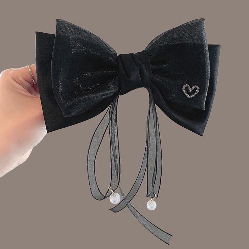 Bow Ribbon Barrette For Women Girls Simple Bow Hairpins Wedding Hair Accessories Elegant Temperament Hair Clips Gifts