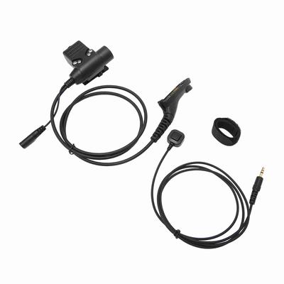 Adaptateur militaire pour système PTT U94 + microphone à doigt PTT pour Motorola XIR P8268 P8668 DP4400 DP4800