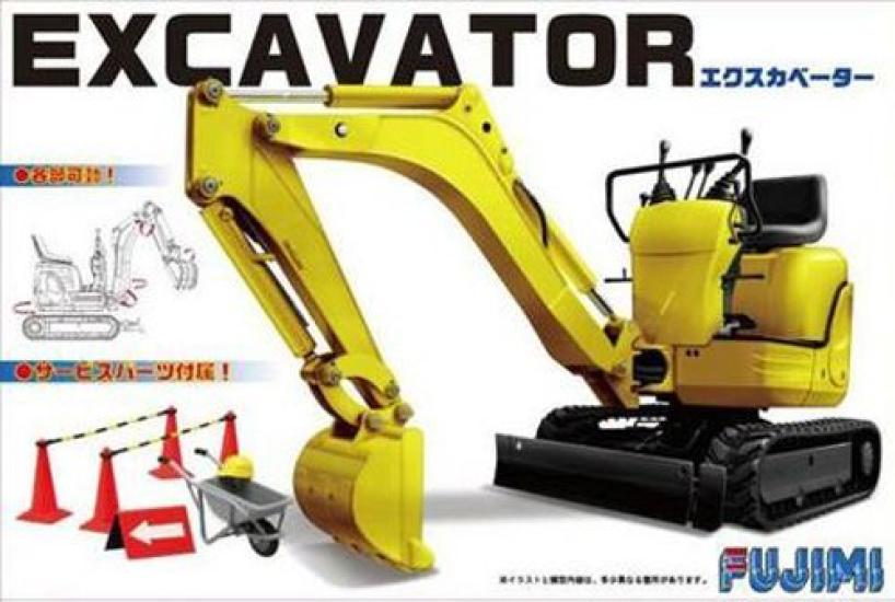 Garage Tool Series 24 Mini Excavator Plastic Model Kit & No. 1/32