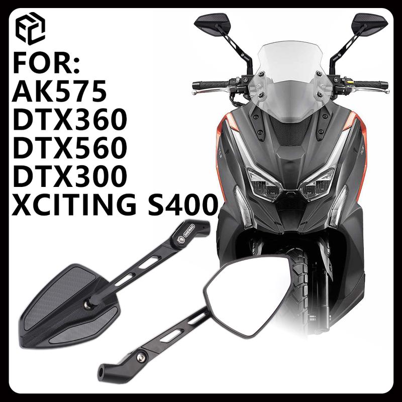 Motorcycle Rearview Mirror for KYMCO DTX360 DTX560 DTX300 / AK Premium 575 / AK550 / Xciting S400 CNCAluminum Alloy Carbon Fiber