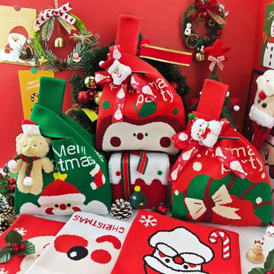2025 Children's Christmas Knitted Handbag & Candy Bag Gift Set