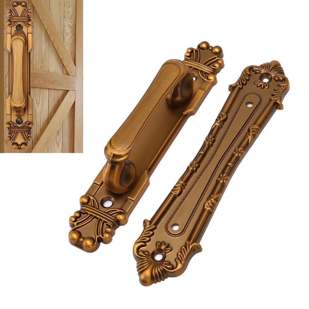 Durable Barn Door Handles Yellowish Bronze Cabinet Door Handles Rustic Door Pulls  Closet