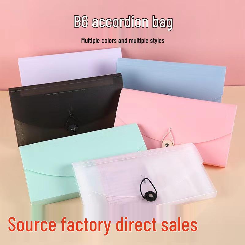 B6 Invoice Accordion Folder: Financial Document & Bill Storage Bag for Office and Home B6 прозрачный