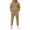 Men's Hooded Sweatshirt and Sweatpants Set Versatile Casual Athletic Outfit
