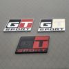 1pc 3D Metal GT SPORT Logo Car Front Grille Badge Sider Fender Rear Trunk Emblem Sticker for Car Body Stying Decoration Accessories