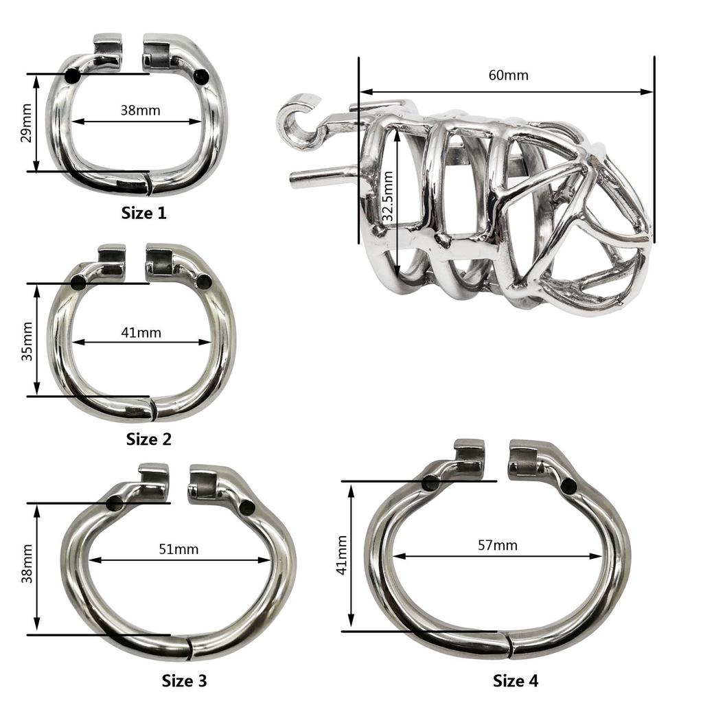 Ergonomic Stainless Steel Stealth Lock Male Chastity Device,Cock Cage,Penis Lock,Cock Ring,Chastity Belt, S064