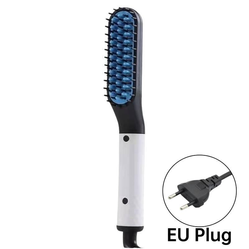

Выпрямитель для волос Многофункциональный стайлер Электрическая горячая расческа Выпрямляющая щетка White EU