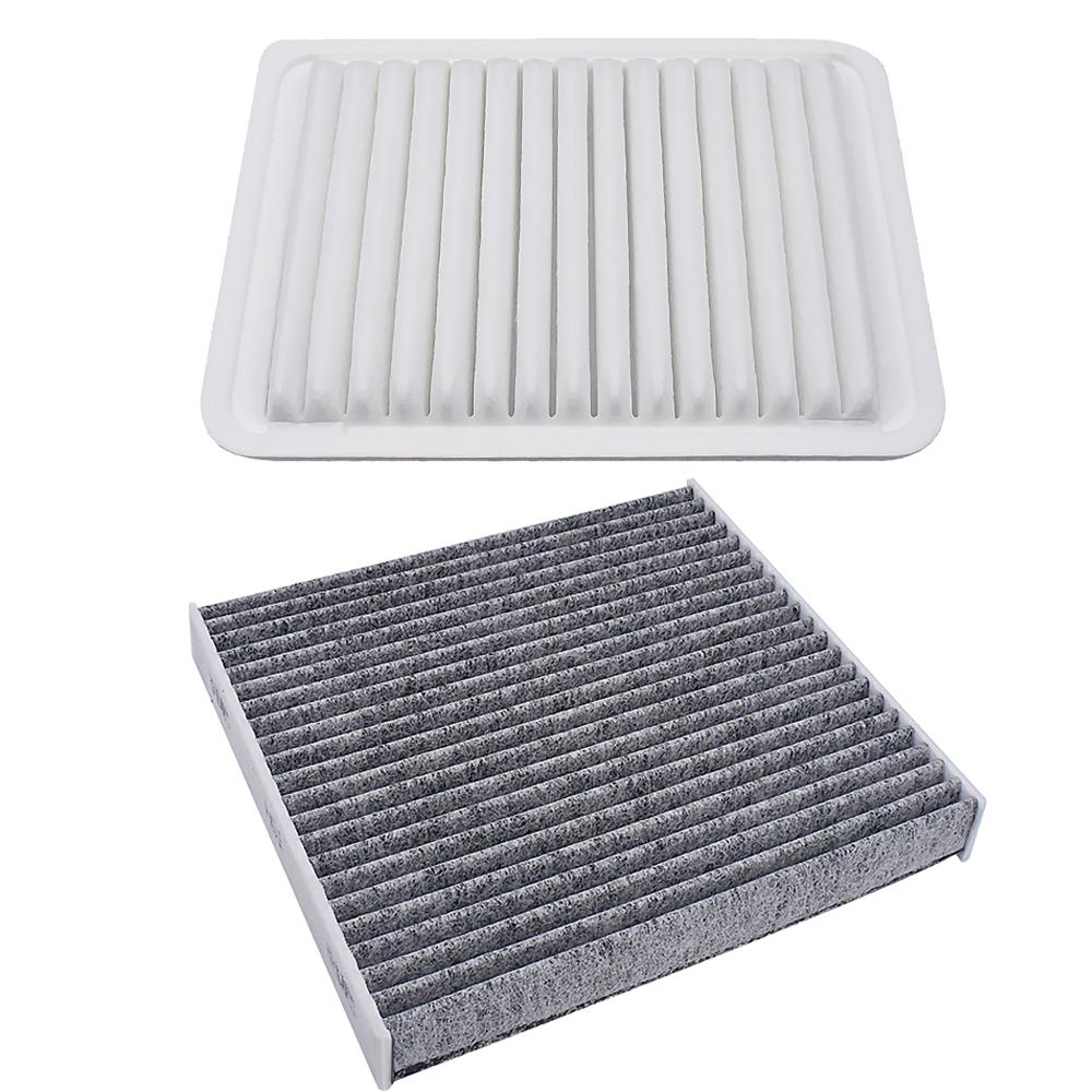 17801-0H050 87139-07010 Engine Air Filter & Carbon Cabin Air Filter for Toyota Corolla Matrix Yaris 4Runner Scion XD 2008-2020