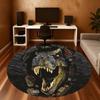 1pc Tyrannosaurus rex, Jurassic Park Round Chair mat Area Rug - Non-Slip, Floor Mat for Office, Bedroom, and Indoor Decor c1125330