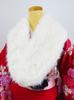[ANS] Coming-of-Age Ceremony Shawl, Faux Fur, White, for Furisode Kimono