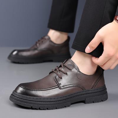 Marque Chaussures de Ville pour Homme Formelles Cuir Véritable Original Italien Chaussures en Cuir pour Homme Élégantes Décontractées Affaires Luxe Sociales Chaussures pour Homme