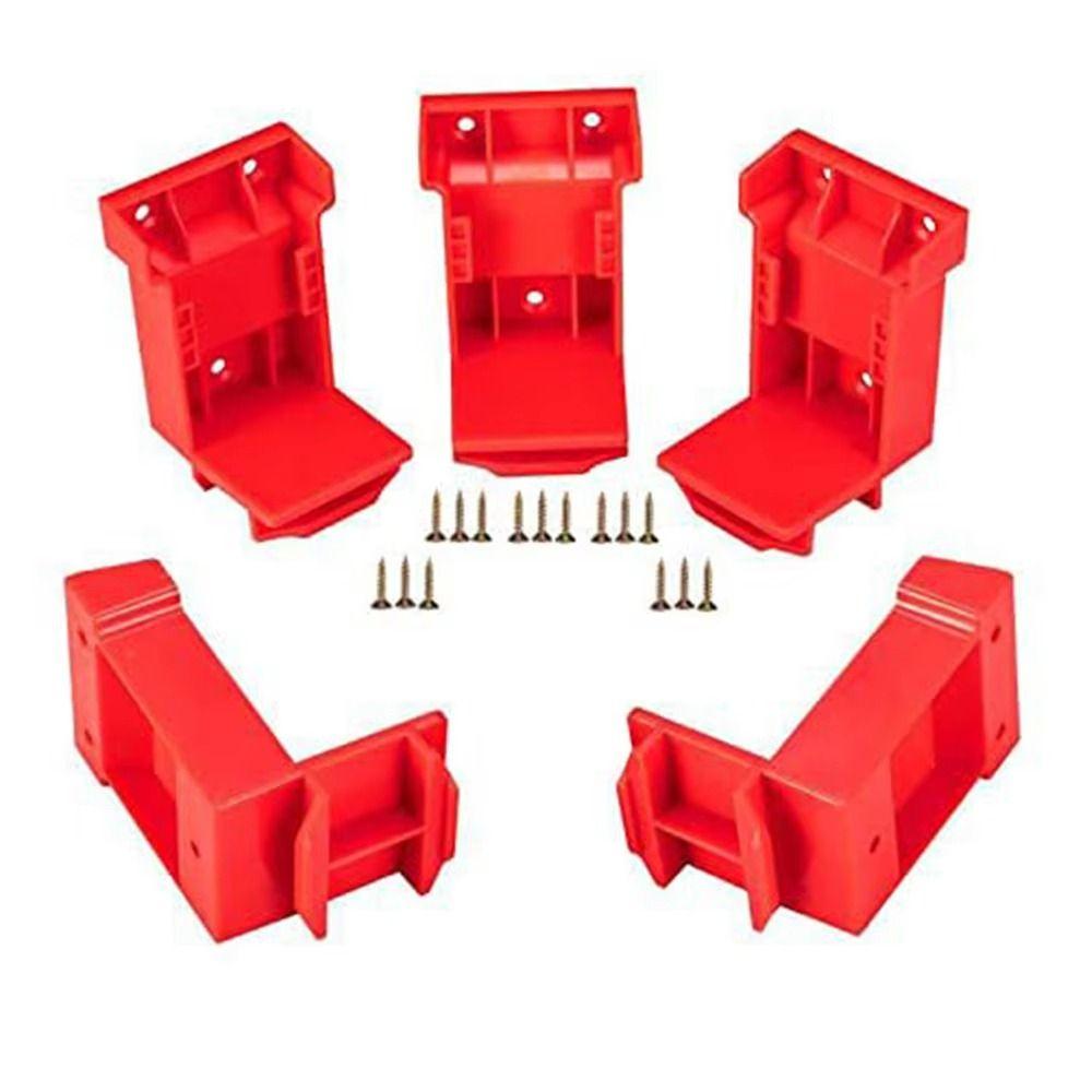 1/5PCS 2-in-1 Power Tool Holders Dock Holder Mount Hanger Stand Battery Holder Fixing Seat Battery Mount