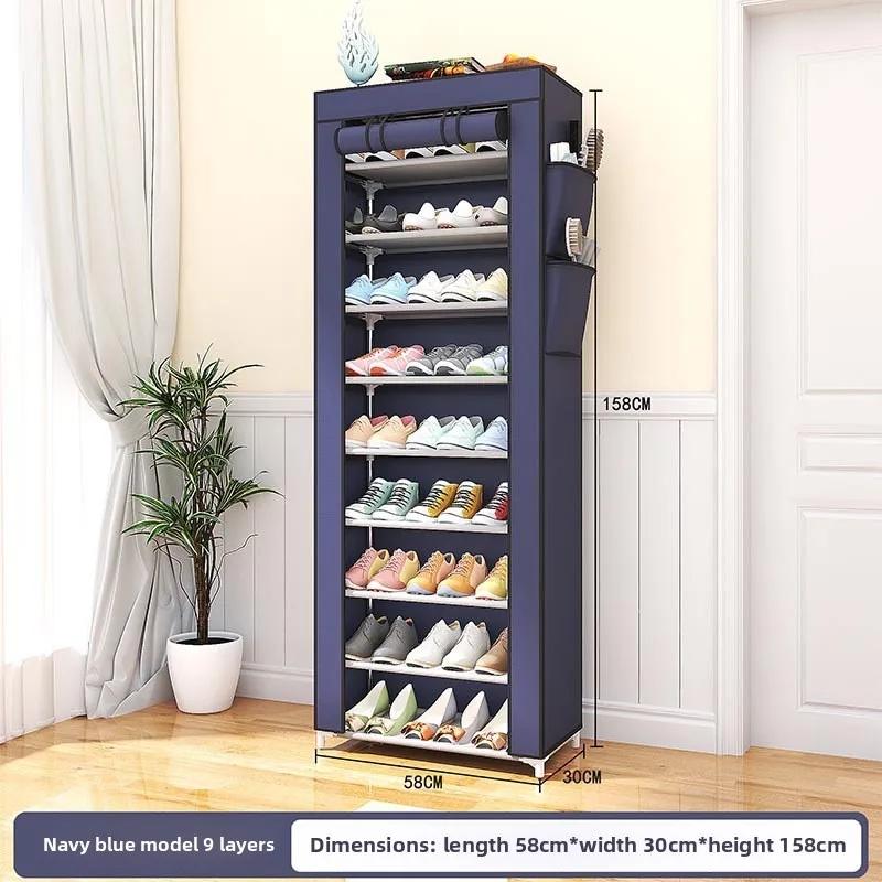 1p Dustproof Shoe Storage Rack Organizer Multilayer Nonwoven Shoes Storage Cabinet Home Hallway Space-saving Cabinets Shoe Shelf