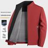 ROMON Men's Business Casual Stand Collar Jacket