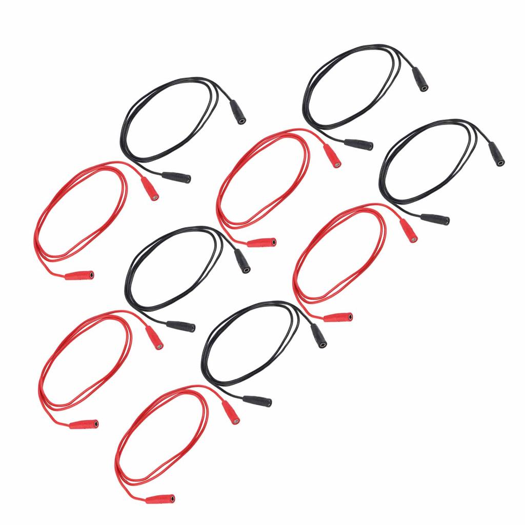 5 Sets Banana Test Testing Cable Female to Female 2mm 0.44mm² 1000V 15A Set Kit