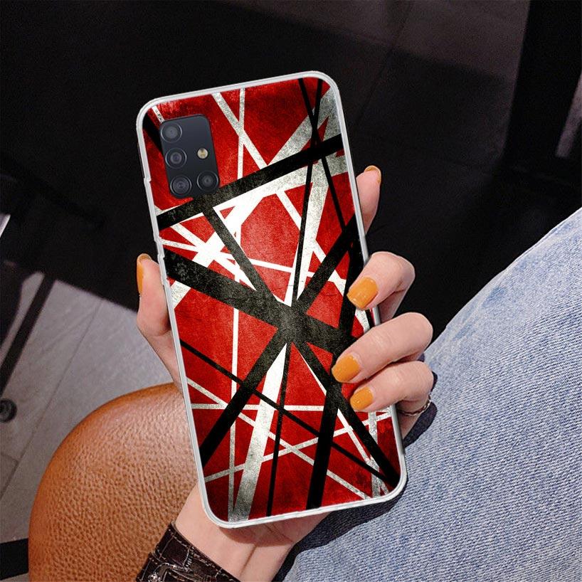 Eddie Van Halen Graphic Guitar Phone Case For Samsung Galaxy A52 A32 A22 A12 A51 A31 A50S A30S A20S A10S Note 20 Ultra 10 Plus S