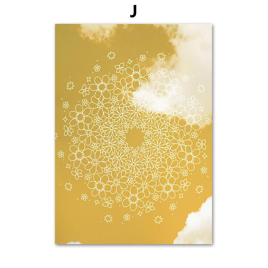 Nordic Posters And Prints 70s Vintage Love Flower Power Peace Hippie Wall Art Canvas Painting Wall Picture For Living Room Decor