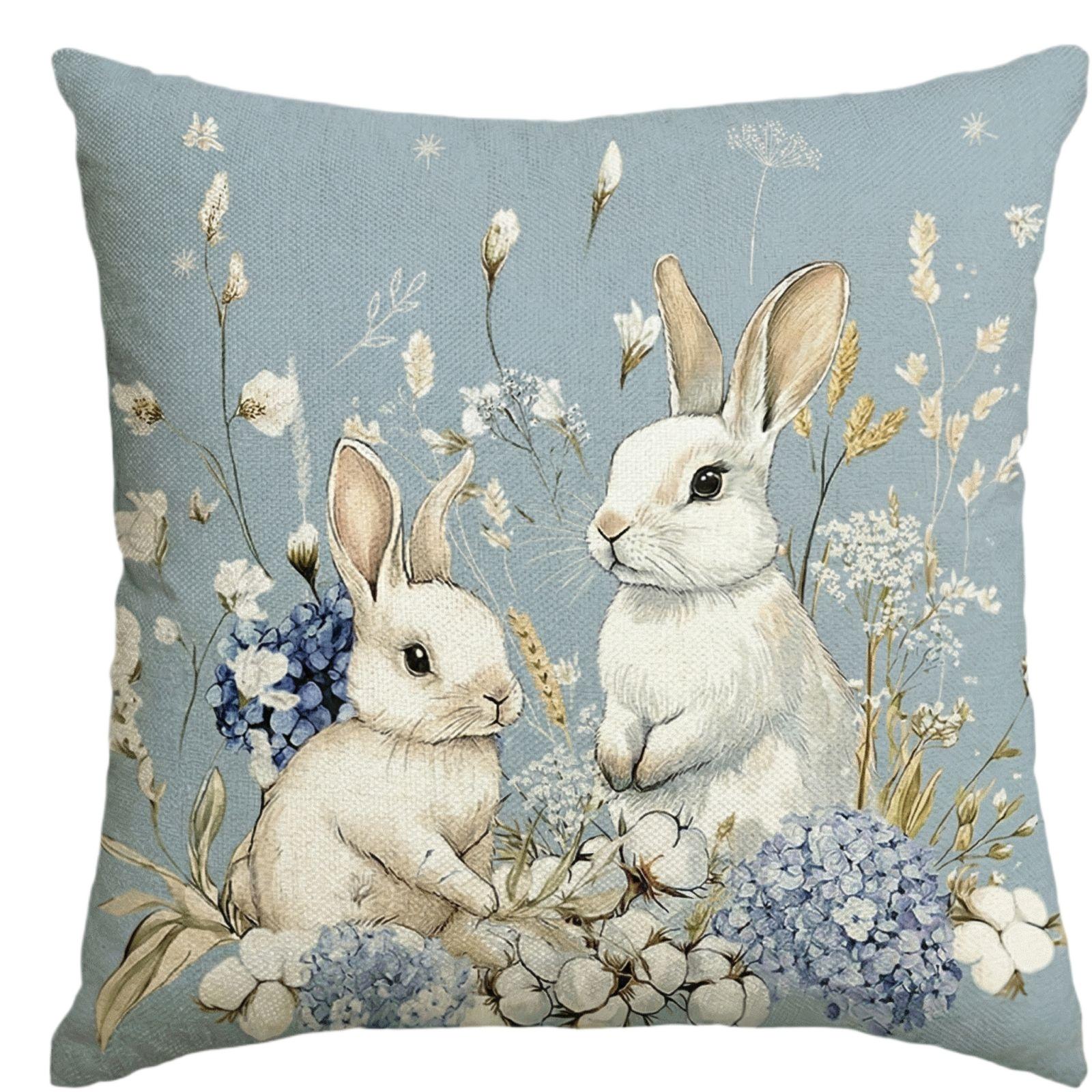 

Easter Pillowcase, 17.71 X 17.71 Inches, Winter Holiday Theme, Sofa Cushion Cover. One Size