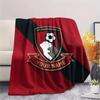 Custom Name AFC Bournemouth Flannel Blanket, High quality Comfortable for All Seasons, Home Decor, Warmth and Comfort