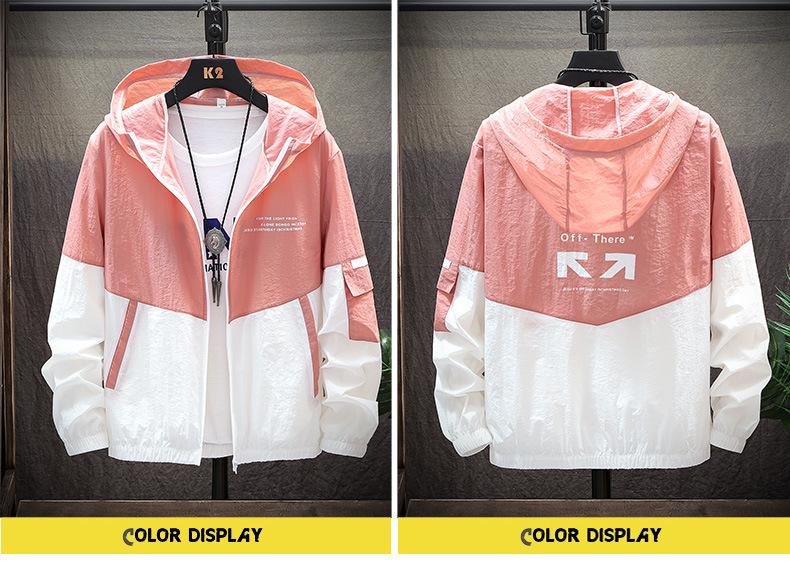 Korean Style Men's Lightweight Ice Silk Sunscreen Jacket
