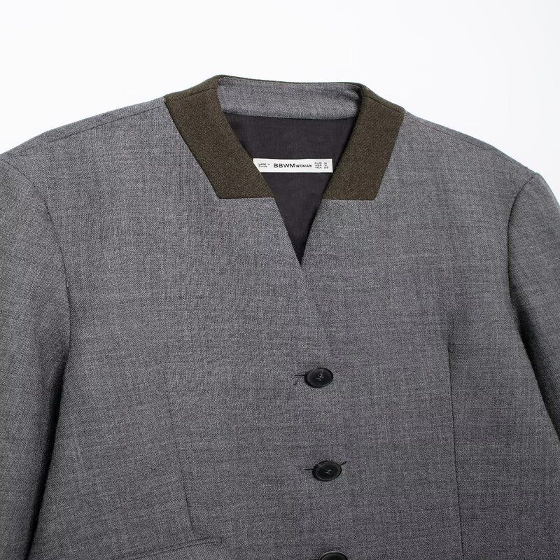 Fashion Style 2024 Fall and Winter New Women's Clothing Stylish Wool Long Sleeves Casual Suit Jacket 8916779