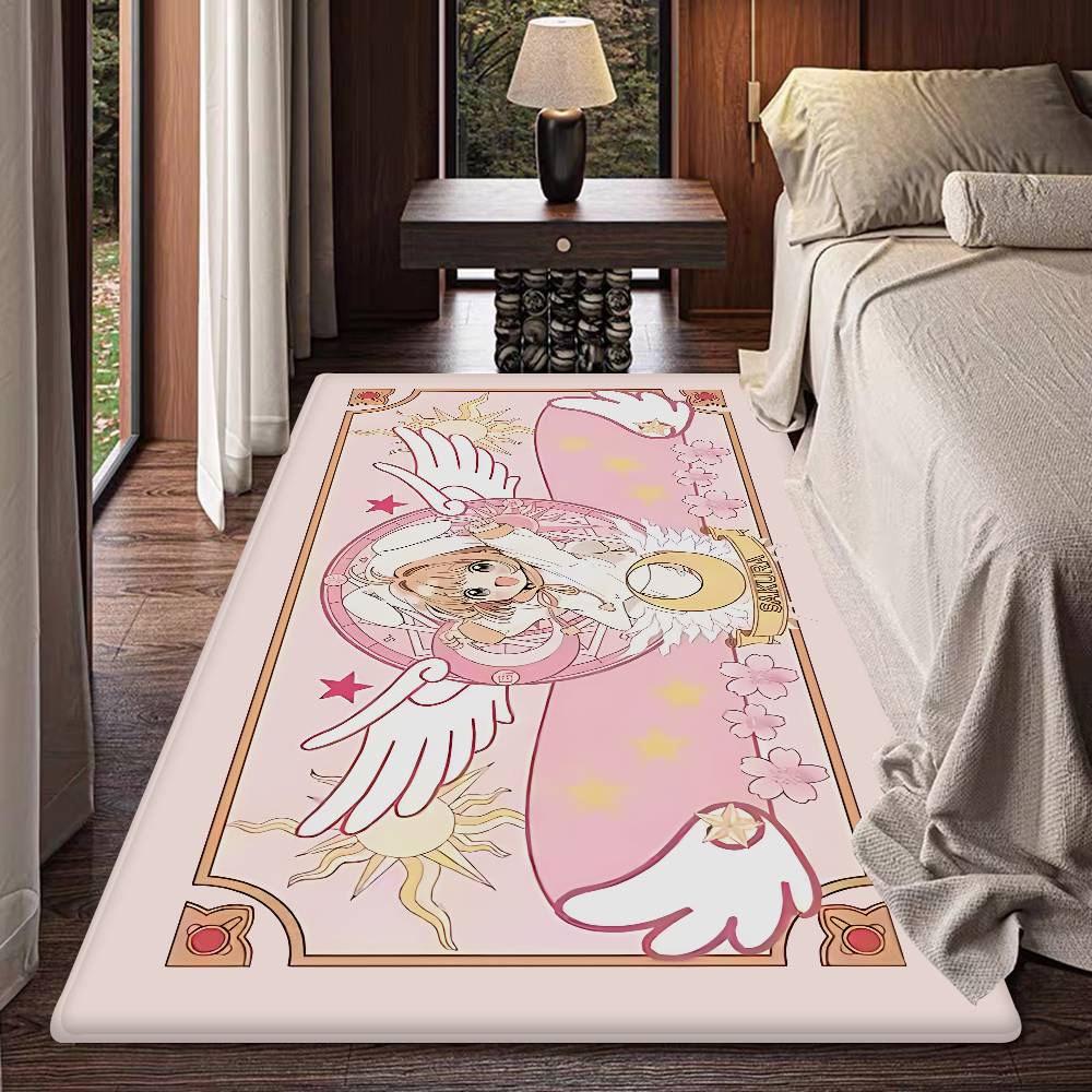 

C-Cardcaptor Sakura Floor Mat INS Style Soft Bedroom Floor House Laundry Room Mat Anti-skid Household Carpets 50x80cm