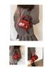 Women's 2025 Spring/Summer Textured Shell Bowling Bag - Versatile Crossbody Handbag