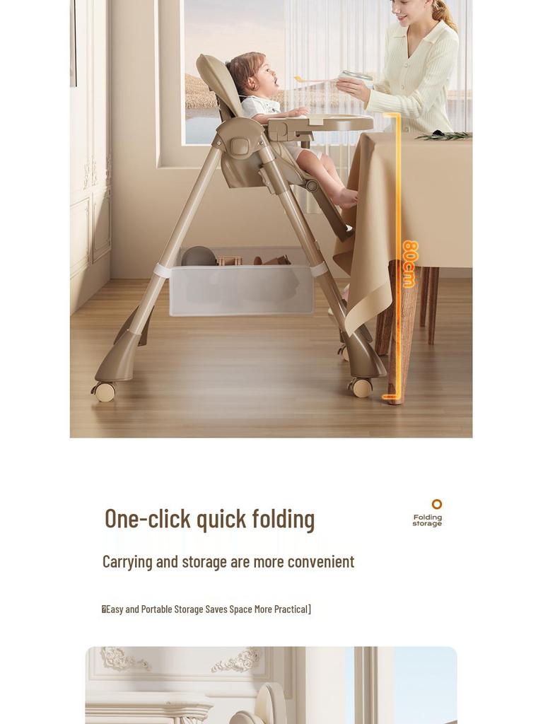 Multifunctional Portable Baby High Chair and Dining Table Set