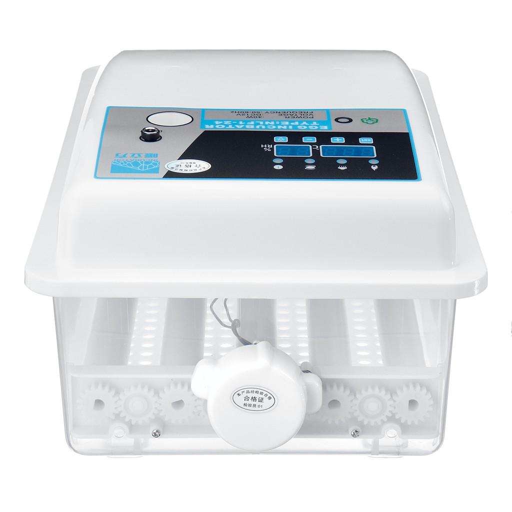 New 24Egg Automatic Turning Incubators Bird Duck Chicken Poultry Hatcher Egg Incubator New PP Temperature Control 39*24*17cm