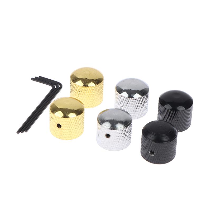 Metal Dome Tone Guitar Volume Tone Knobs Potentiometer Control Knobs For Guitar