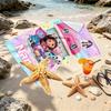 Custom Name Personalized Gabby's Dollhouse Print Beach Towel, for Trip Camping Beach Party Home Decor, Birthday Gift for Family & Friends