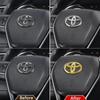1PC 6.5x4.5cm Buckle Car Steering Wheel Emblem Decals Badge For Toyota Camry Corolla CHR Rav4 Vios Crown Highlander Tundra Levin