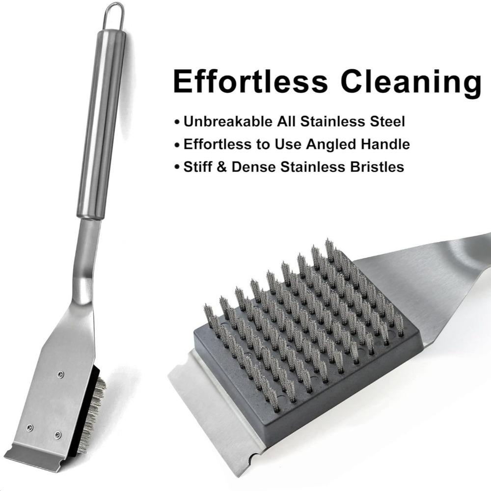 

Steel Wire BBQ Grill Brush Stainless Steel Strong Cleaning Brush BBQ Accessories