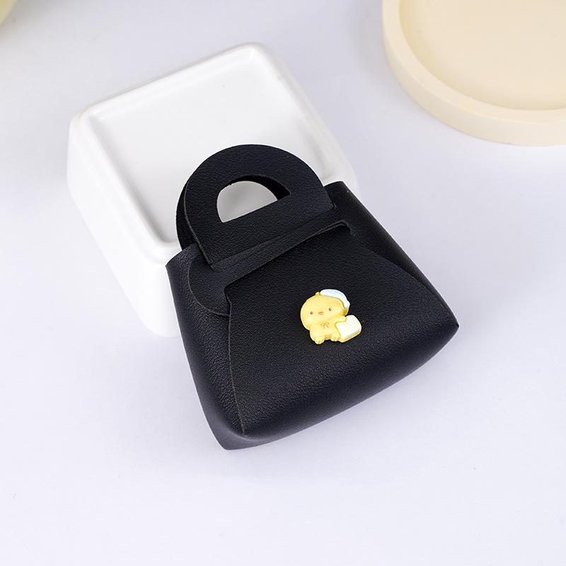 Cartoon Gelbe Enten-Greifautomaten-Schlüsselanhänger Macaron-Anhänger Münzbeutel Tasche