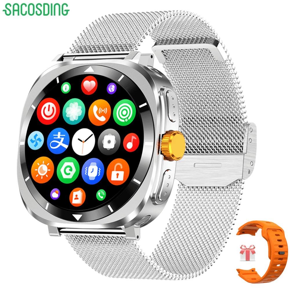 

SACOSDING Ultra 7 Smart Watch 1,53 дюйма NFC GPS Беспроводная зарядка Трекер 360*360 HD Экран Мужские умные часы Bluetooth Звонок